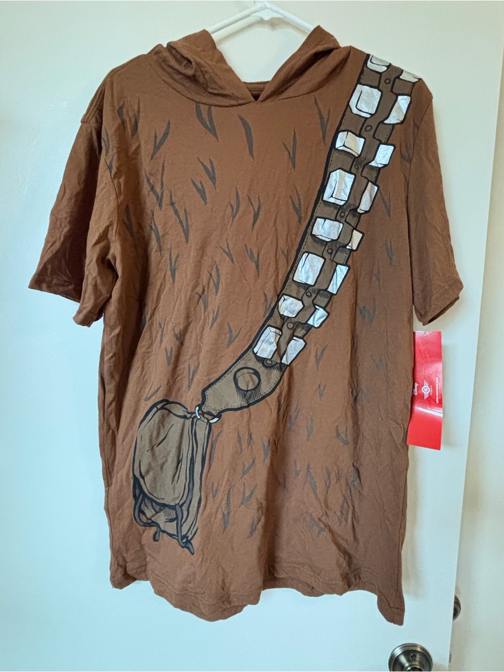 Star Wars Unisex Chewbacca Hooded Tee, size L